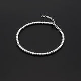 Rhodiniertes Kugelarmband 925er Silber