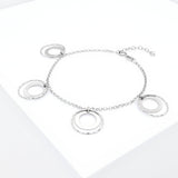 Armband mit Kreismotiven 925er Silber